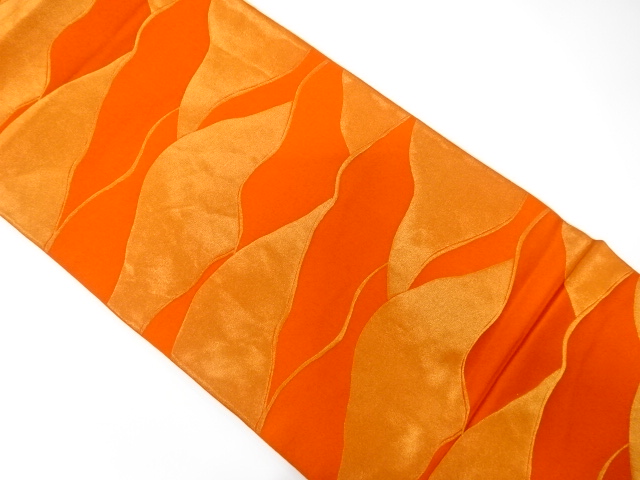 JAPANESE KIMONO / ANTIQUE FUKURO OBI / SILK / REVERSIBLE / WOVEN MOUNTAINS